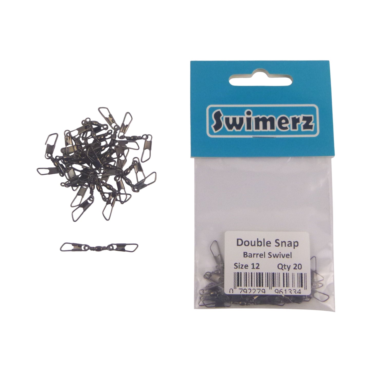 Swimerz Double Snap Barrel Swivels, Size 12, 20 pack - Image 4
