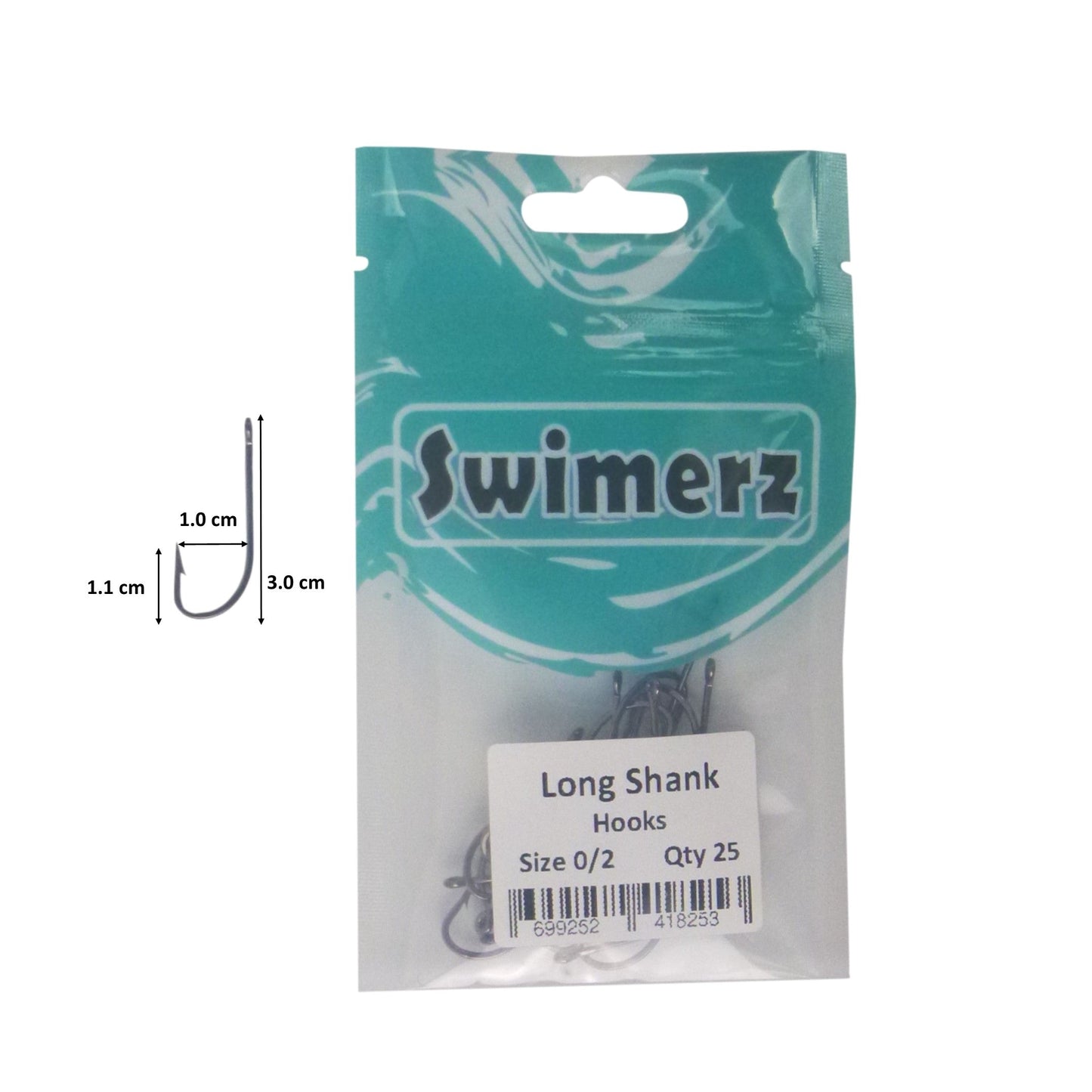 Swimerz 0/2 Long Shank Worm Hook 25 Pack - Image 3