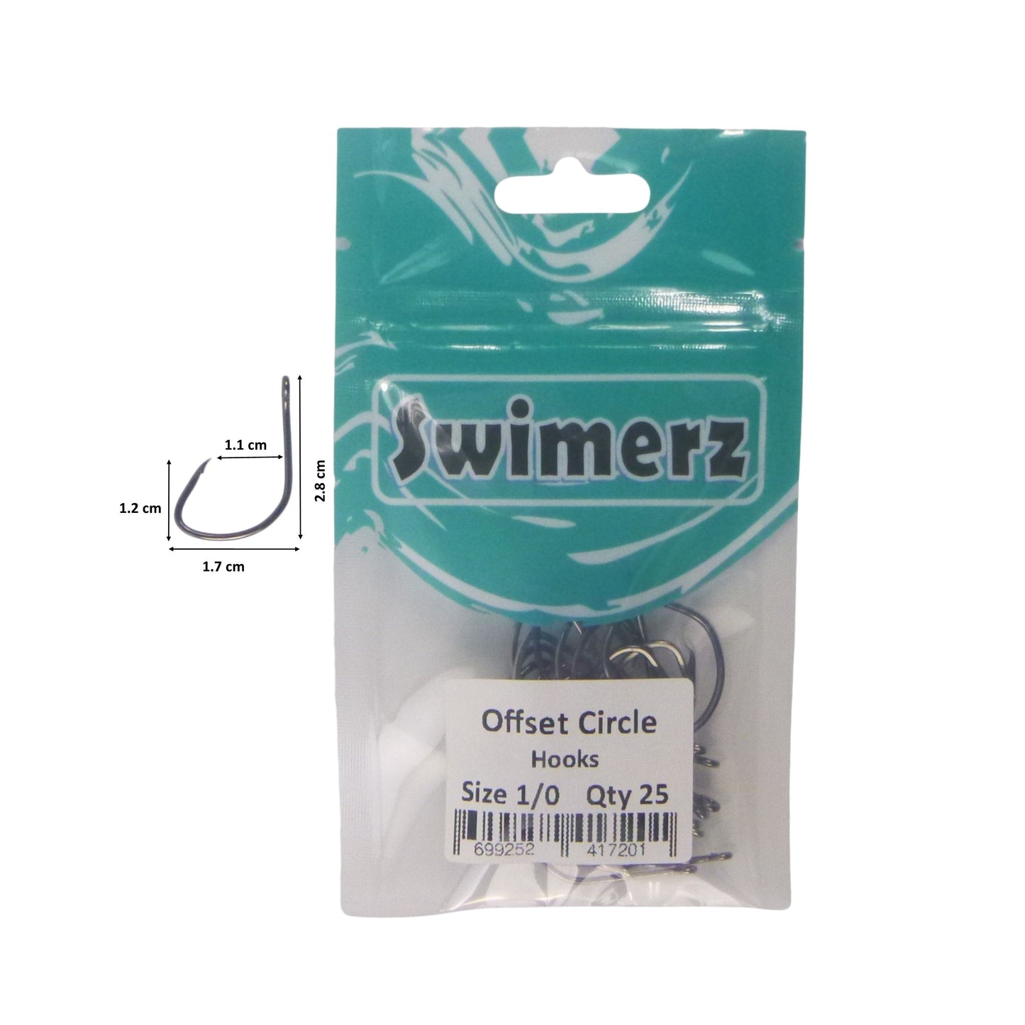 Swimerz 1/0 Offset Circle Hook 25 Pack - Image 3