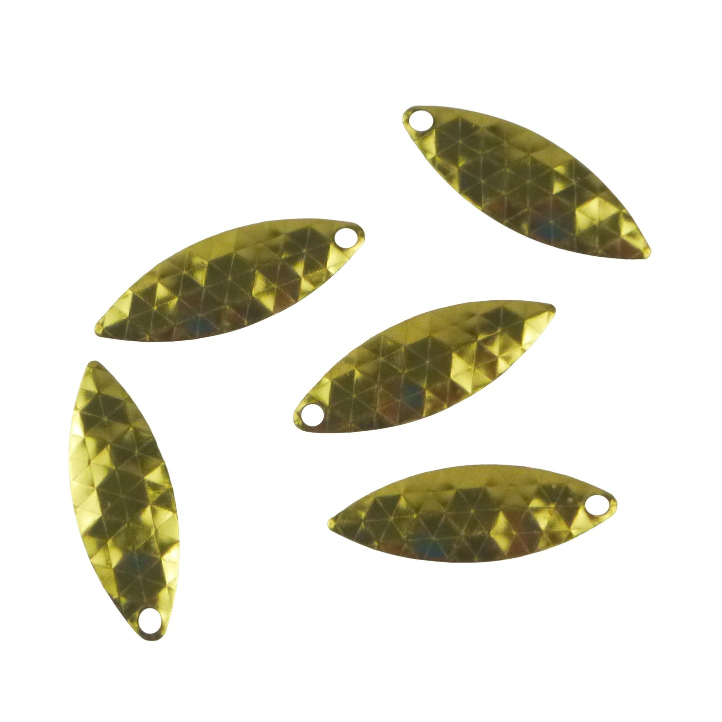 Artizan Hex Stamped 32mm Willow Blade, Brass, 5 Pack - Image 2