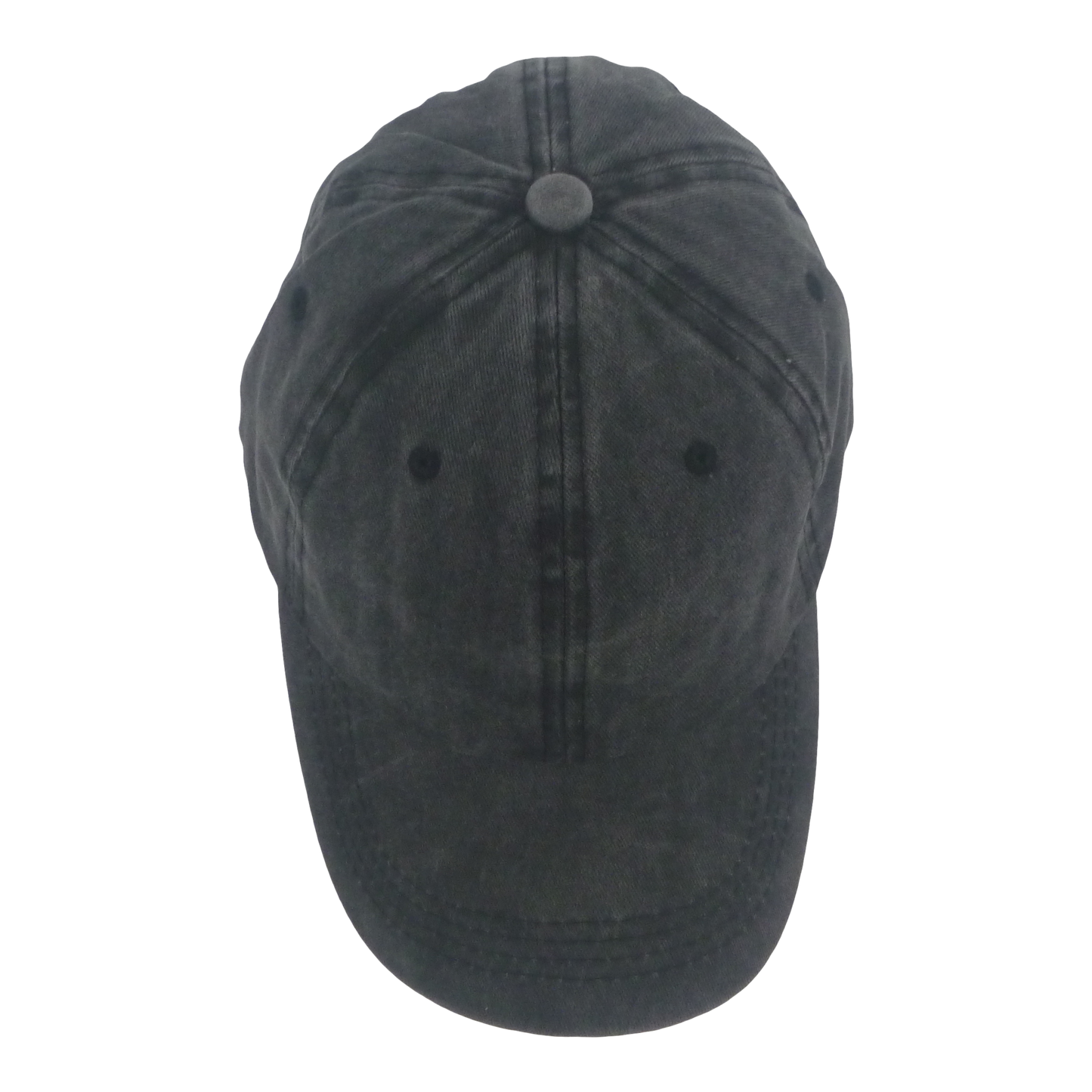 BSTC 6-Panel Baseball Cap, Distressed Cotton, Charcoal - Image 3