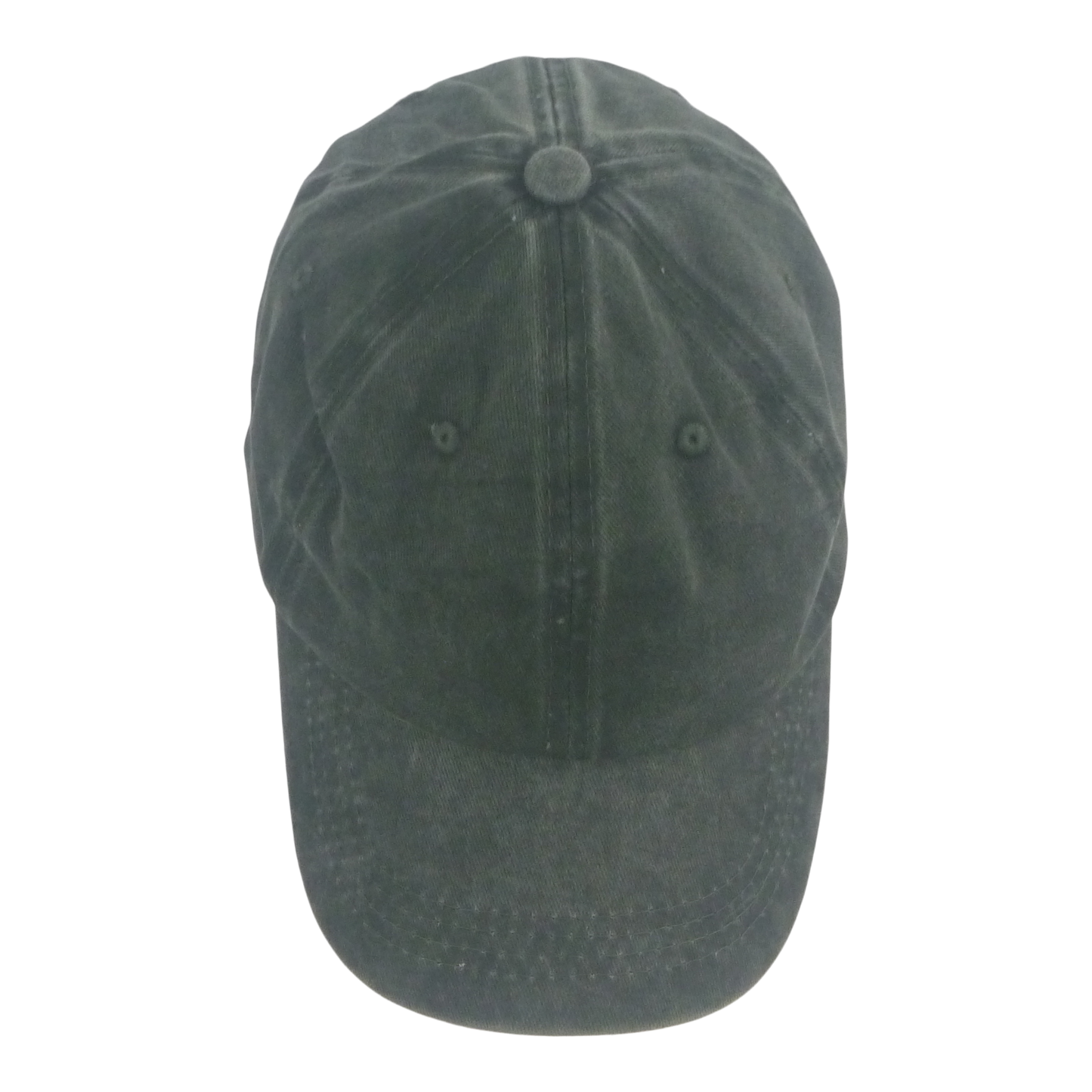 BSTC 6-Panel Baseball Cap, Distressed Cotton, Green - Image 3
