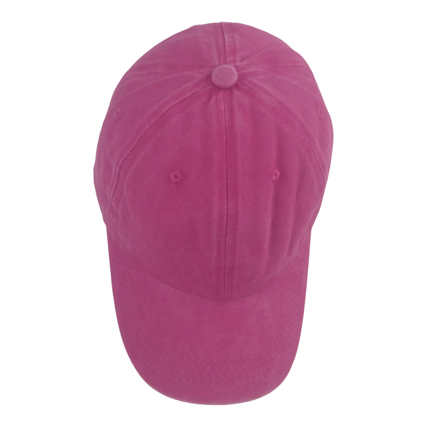 BSTC 6-Panel Baseball Cap, Distressed Cotton, Hot Pink - Image 3