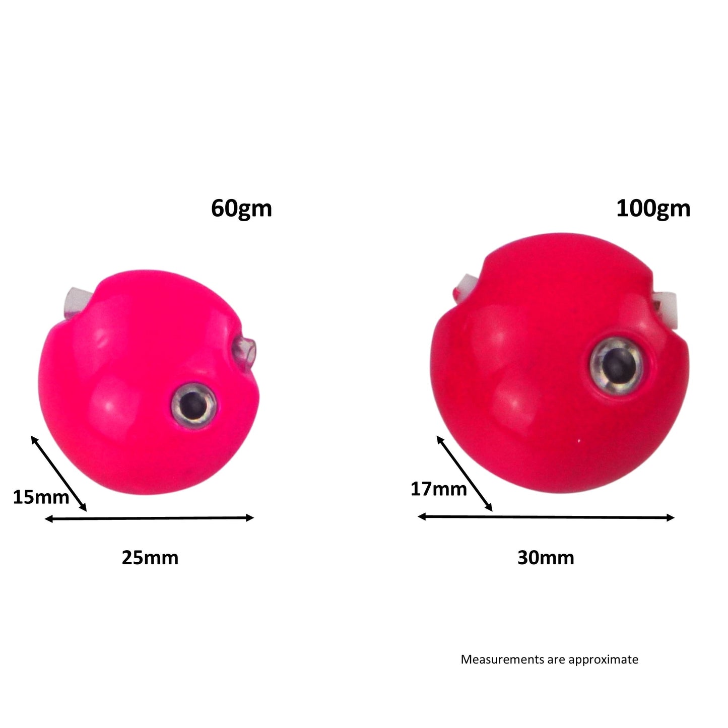 Finesse Kabura Slider Jig Head, 60gm, Hot Pink, 2 Pack - Image 2