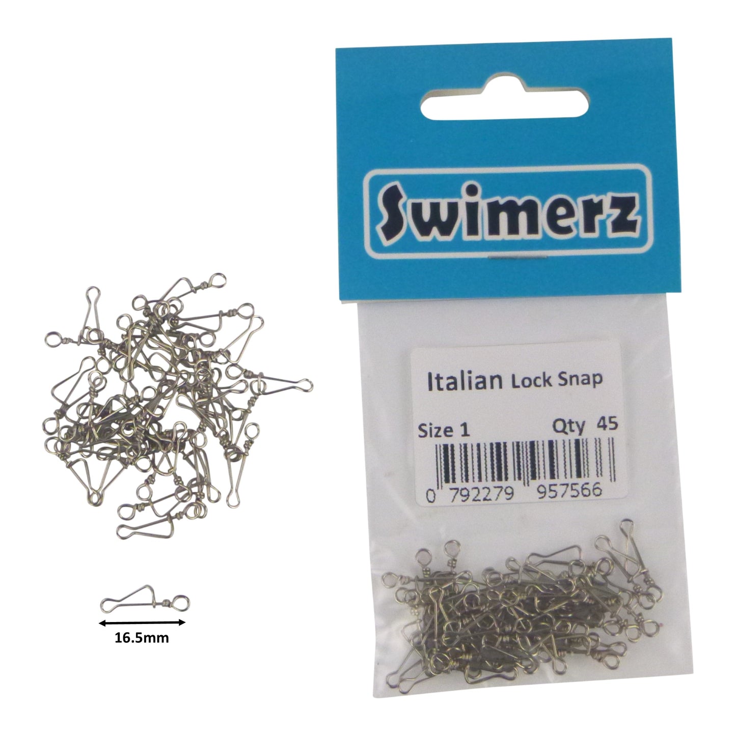 Swimerz Italian Snap, Closed Eye, size 1, 45 pack - Image 2