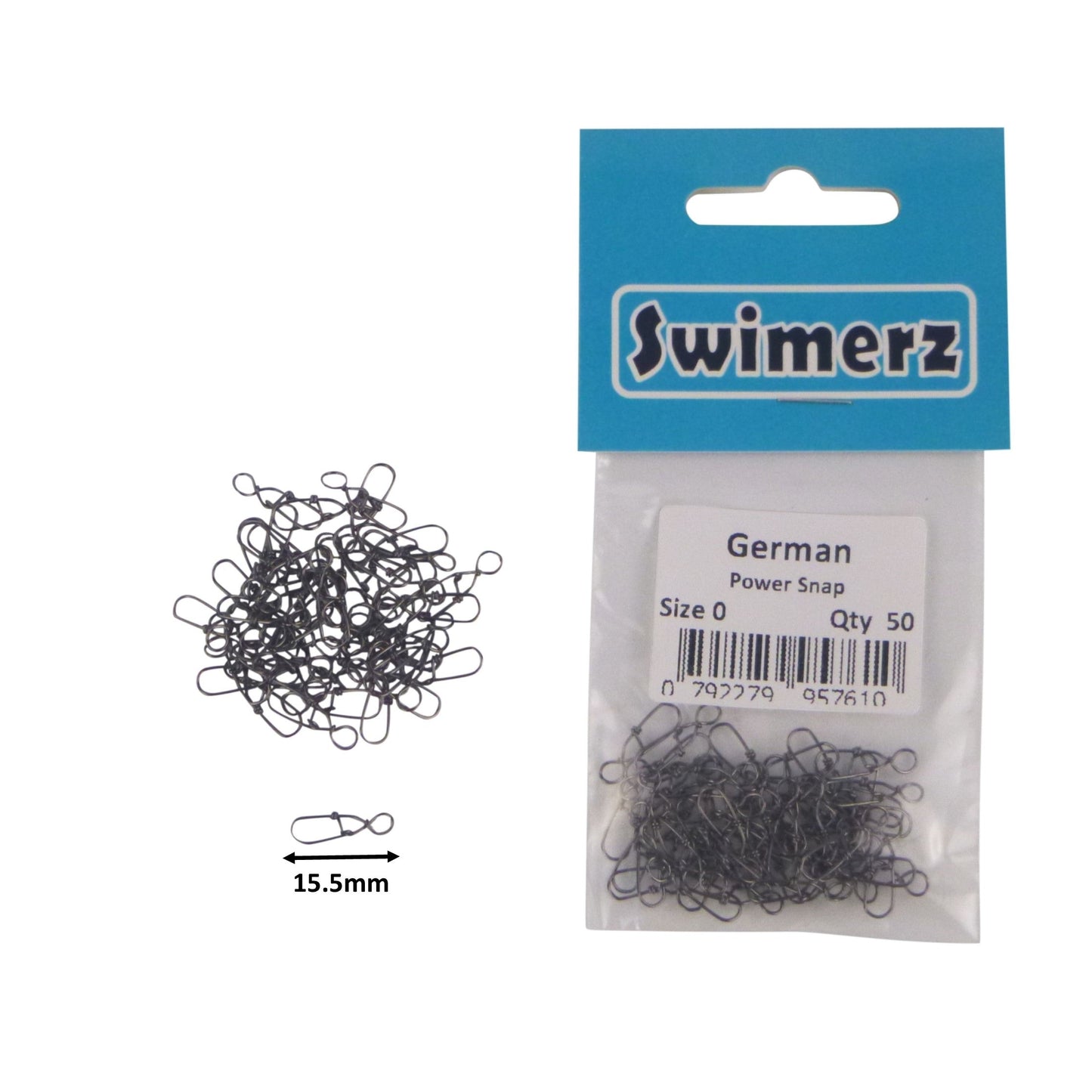 Swimerz German Power Snap, Closed Eye, size 0, 50 pack - Image 2