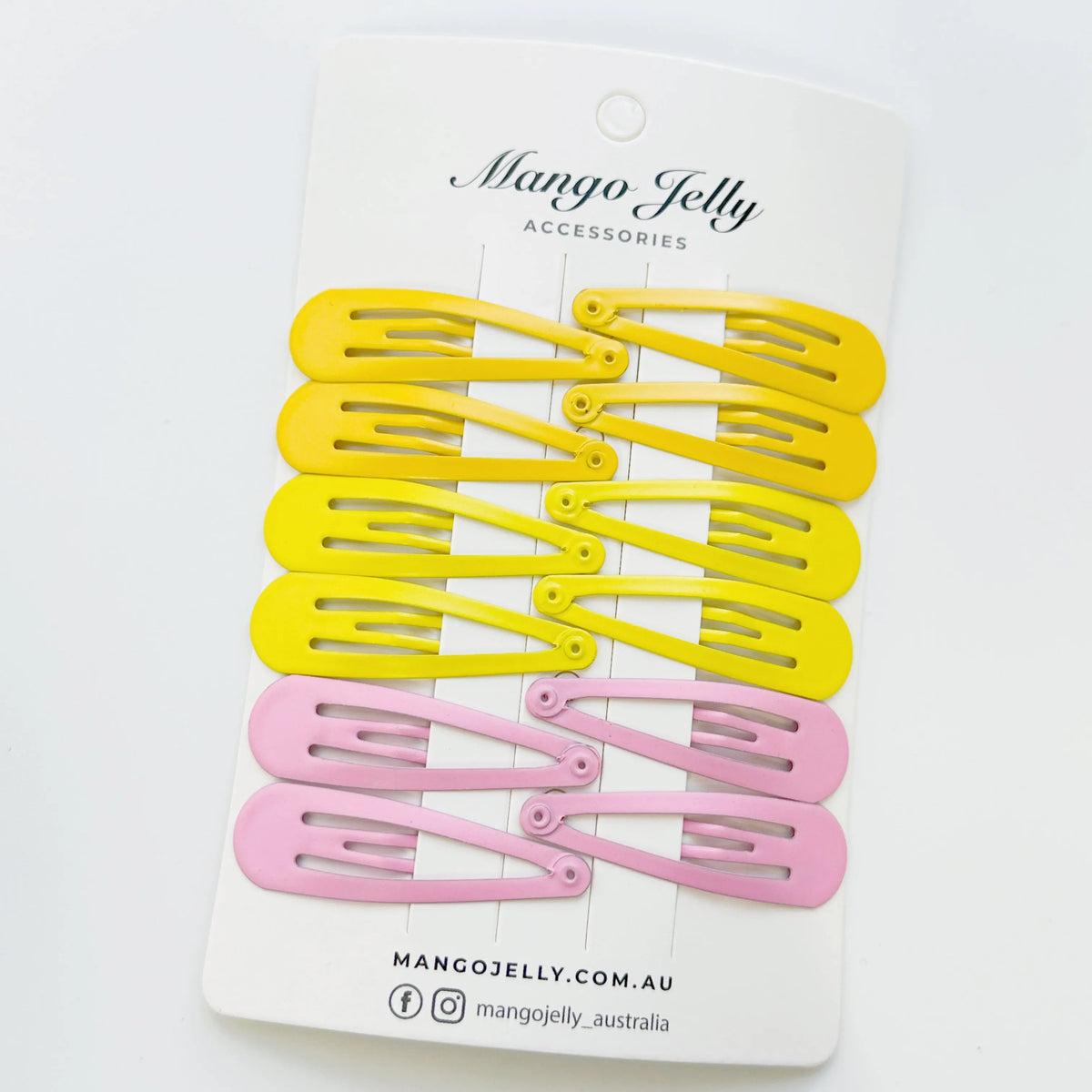 Essential Snap Hair clips - Lemon - 6 Pieces - Image 7