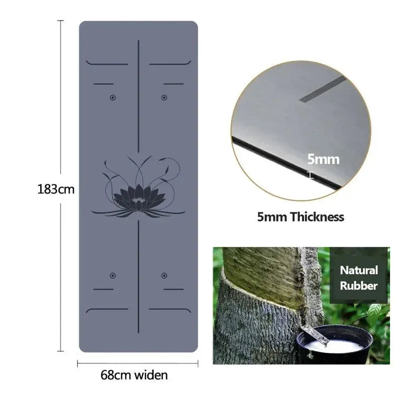 Professional Natural Rubber Yoga Mat - Image 3