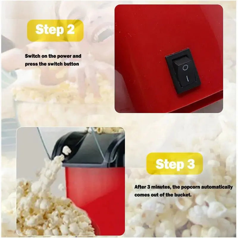 Automatic Hot Air Pop Corn Maker Machine - Image 5