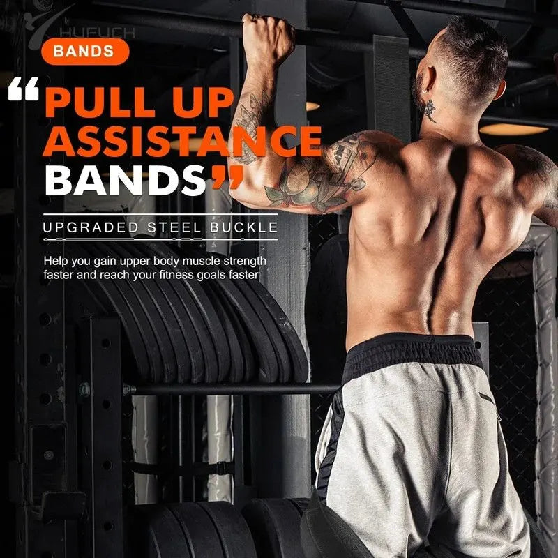 Pull-Up Assistance Bands Set 300LB Resistance Black - Image 7