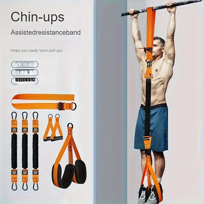 Adjustable Pull-Up Assist Belt with Resistance Band - Image 4