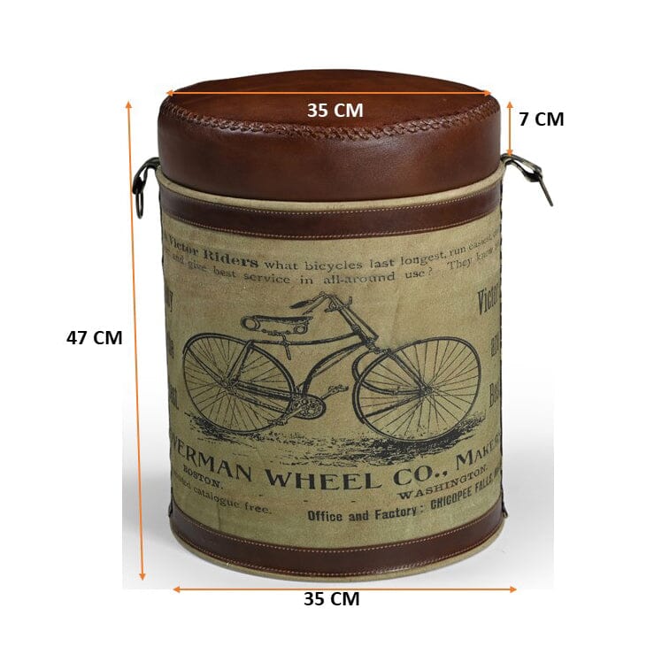 CYCLINDRICAL BICYCLE OTTOMAN - Image 7