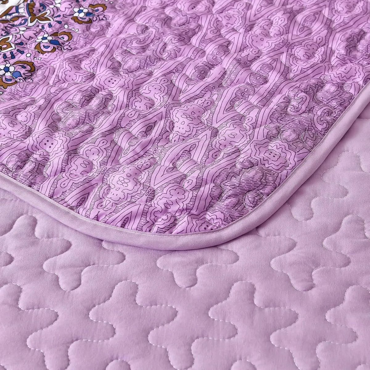 Purple Boho Haven Bedspread Coverlet 3 Piece Set - Image 6