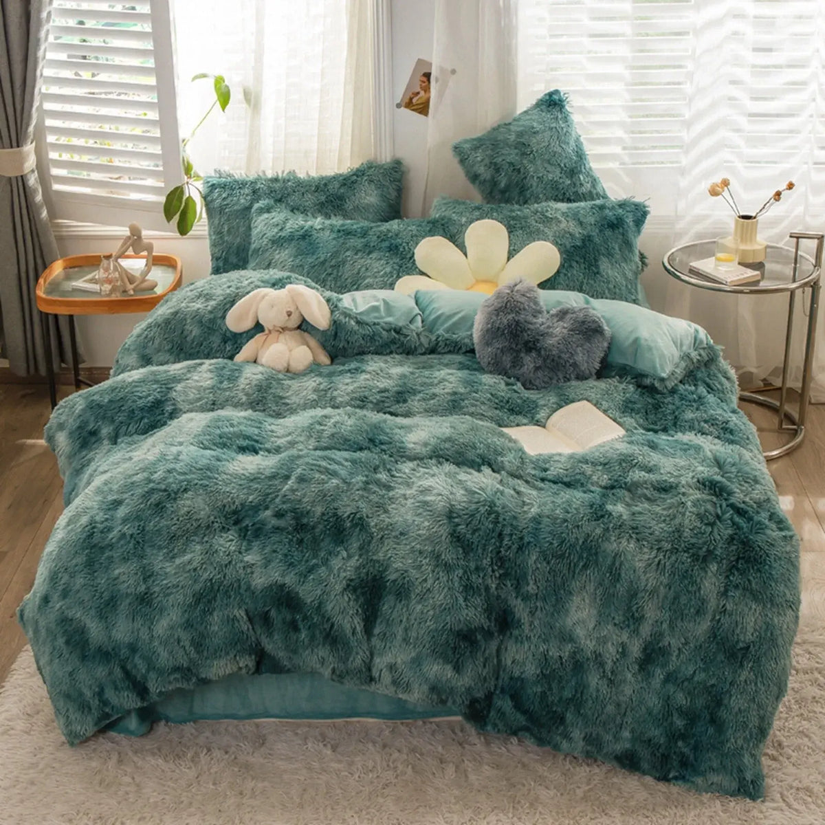 Blackish Green Sabine Charm Quilt / Doona / Duvet Cover set - Image 6