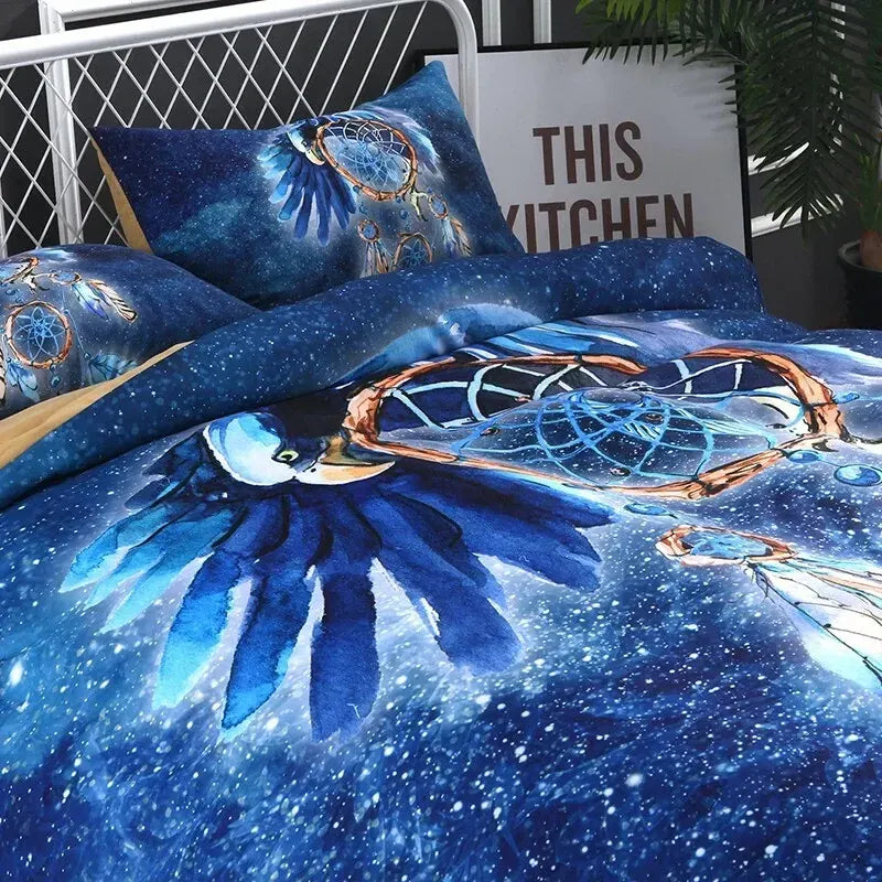 Blue Dream Arden Heritage Quilt / Doona / Duvet Cover set - Image 4