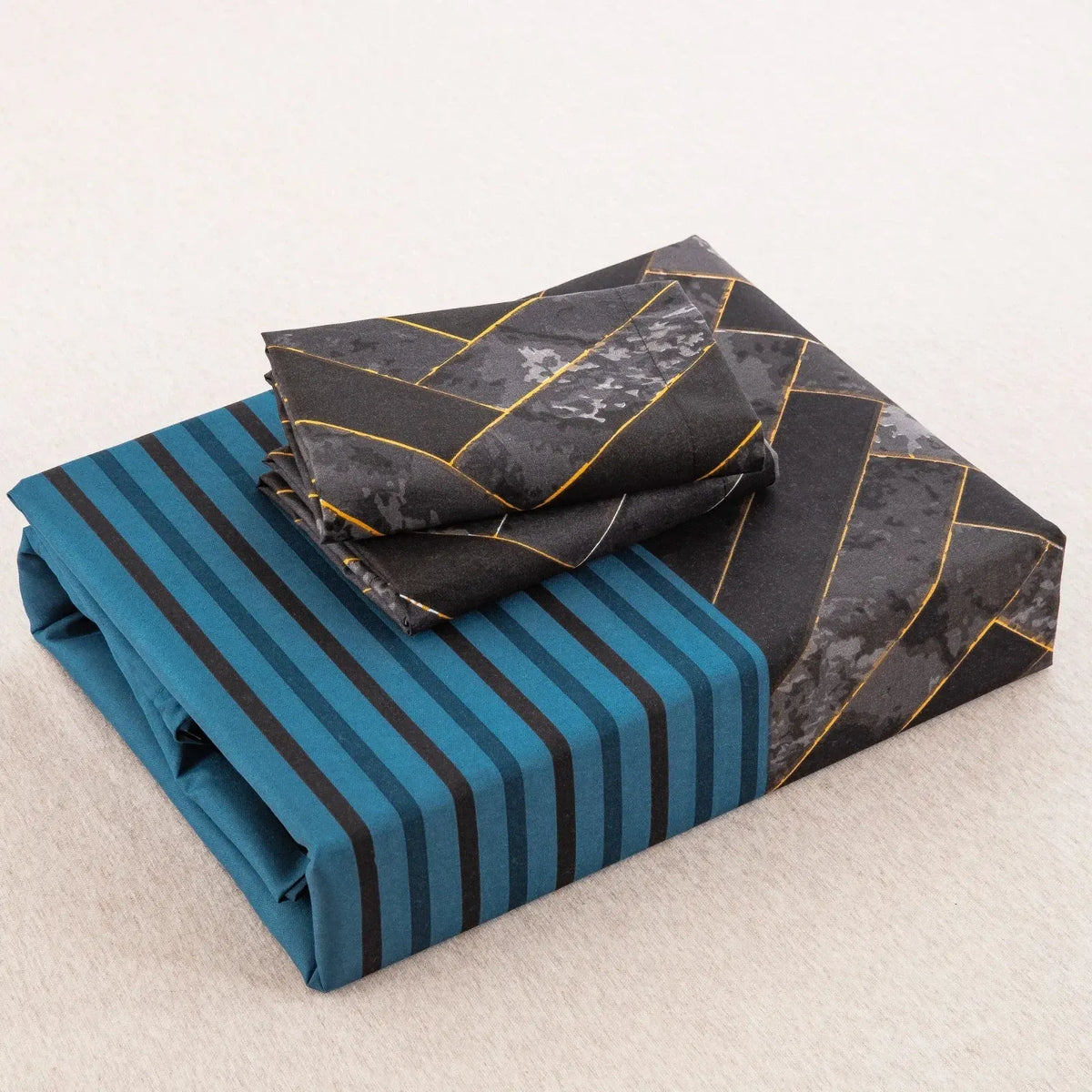 Marble Teal Nero Chevron Luxe Quilt / Doona / Duvet Cover set - Image 9