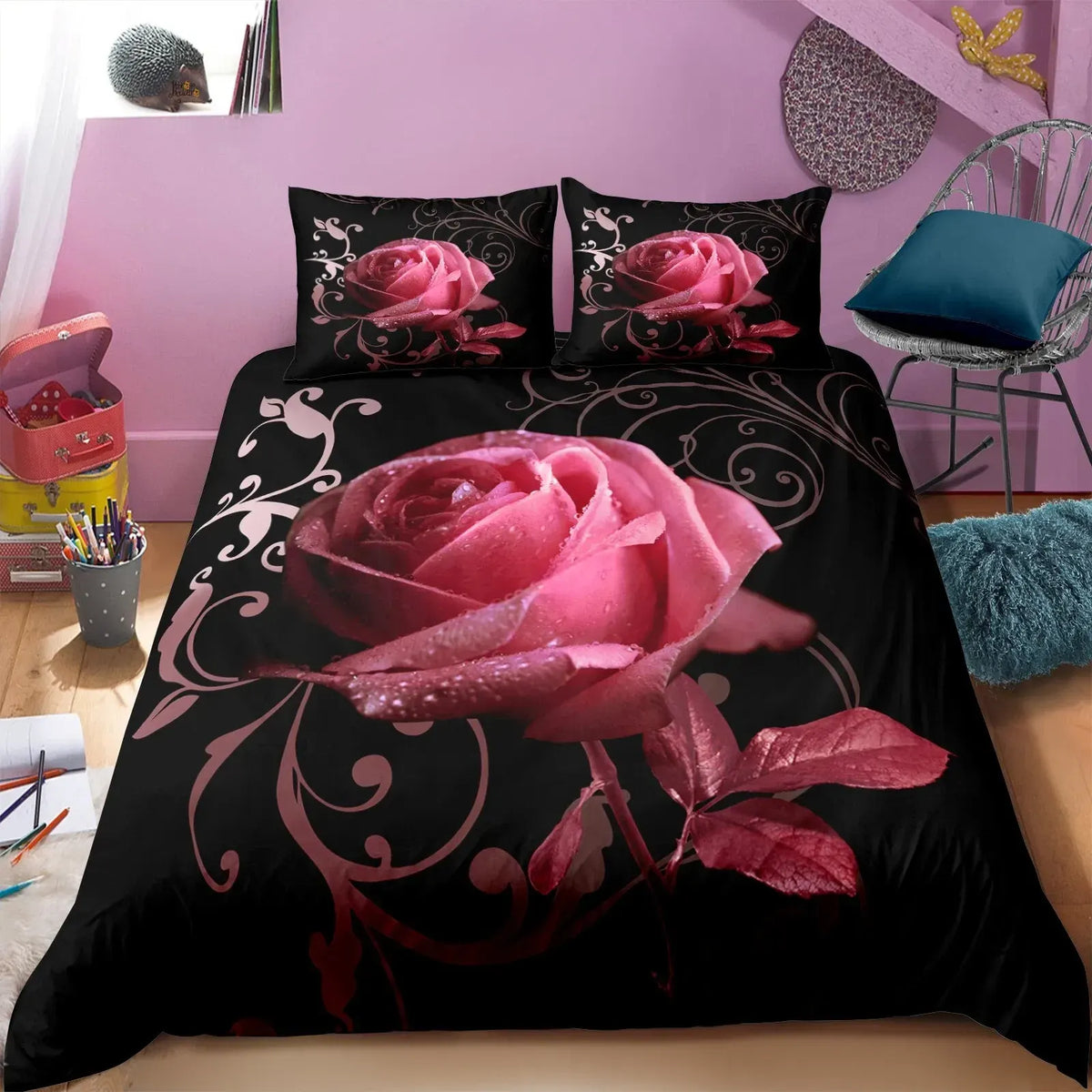 Bohemian Arabelle Botanical Quilt / Doona / Duvet Cover set - Image 9