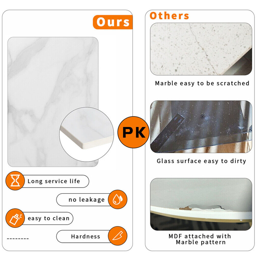 Luxury square side table marble stone-Black frame - Image 9