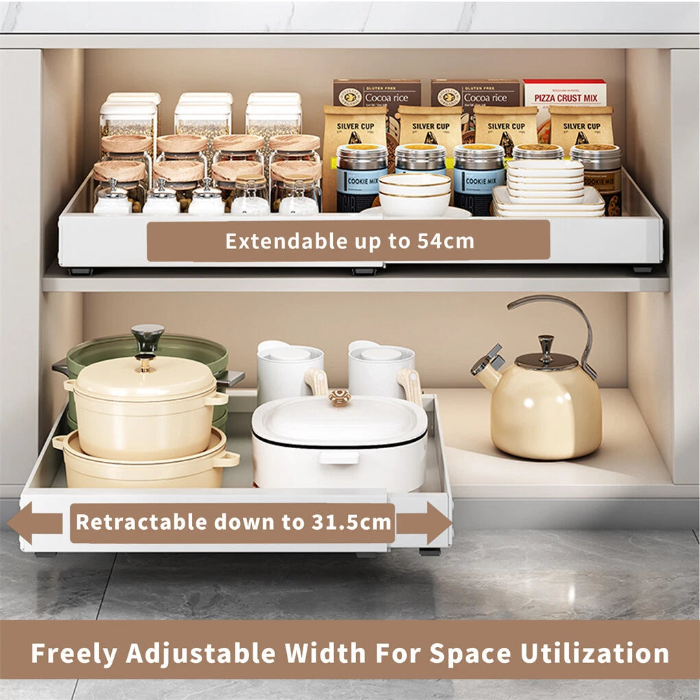 P&P Pull-Out Kitchen Cabinet Organizer With Extendable Storage - Image 5