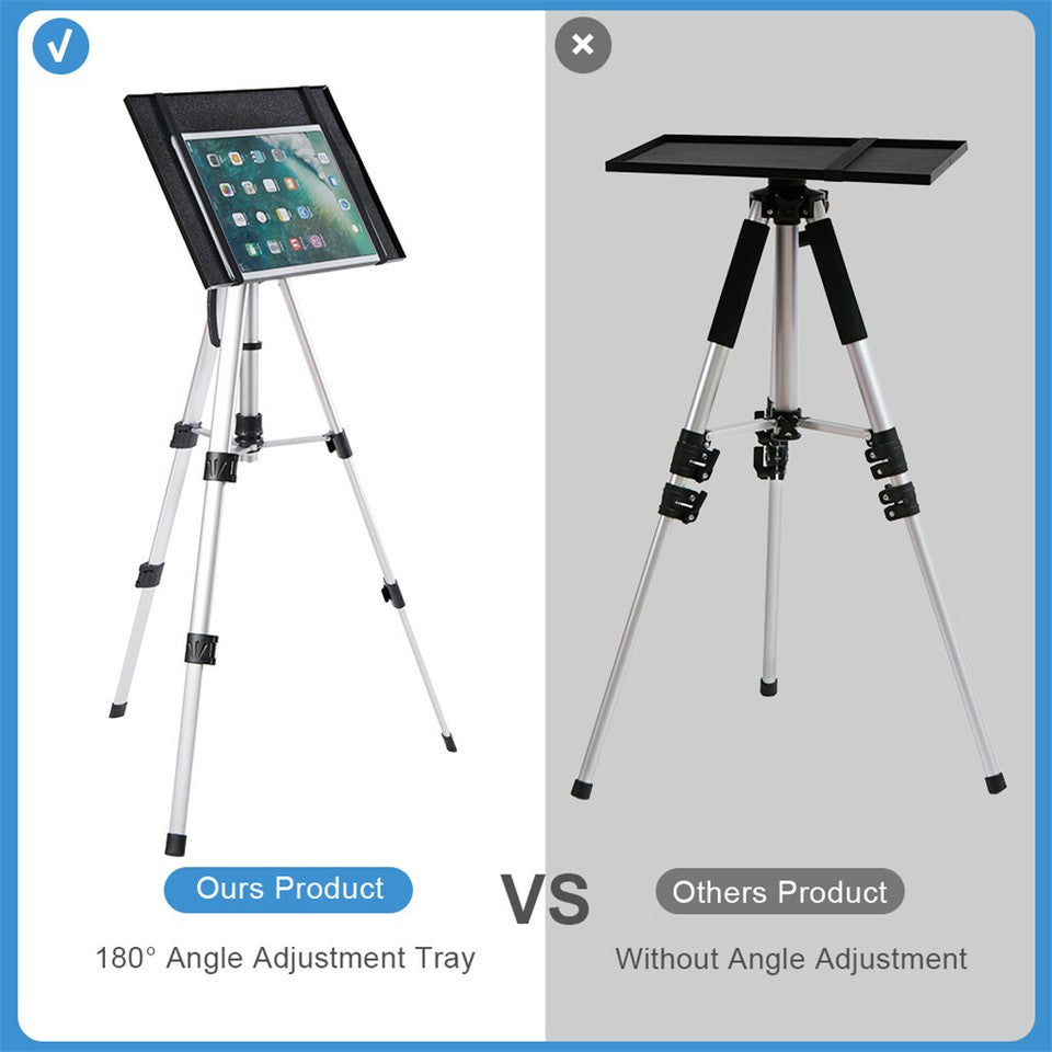 Universal Projector Tripod Laptop Floor Stand DJ Equipment Holder with Plate - Image 9