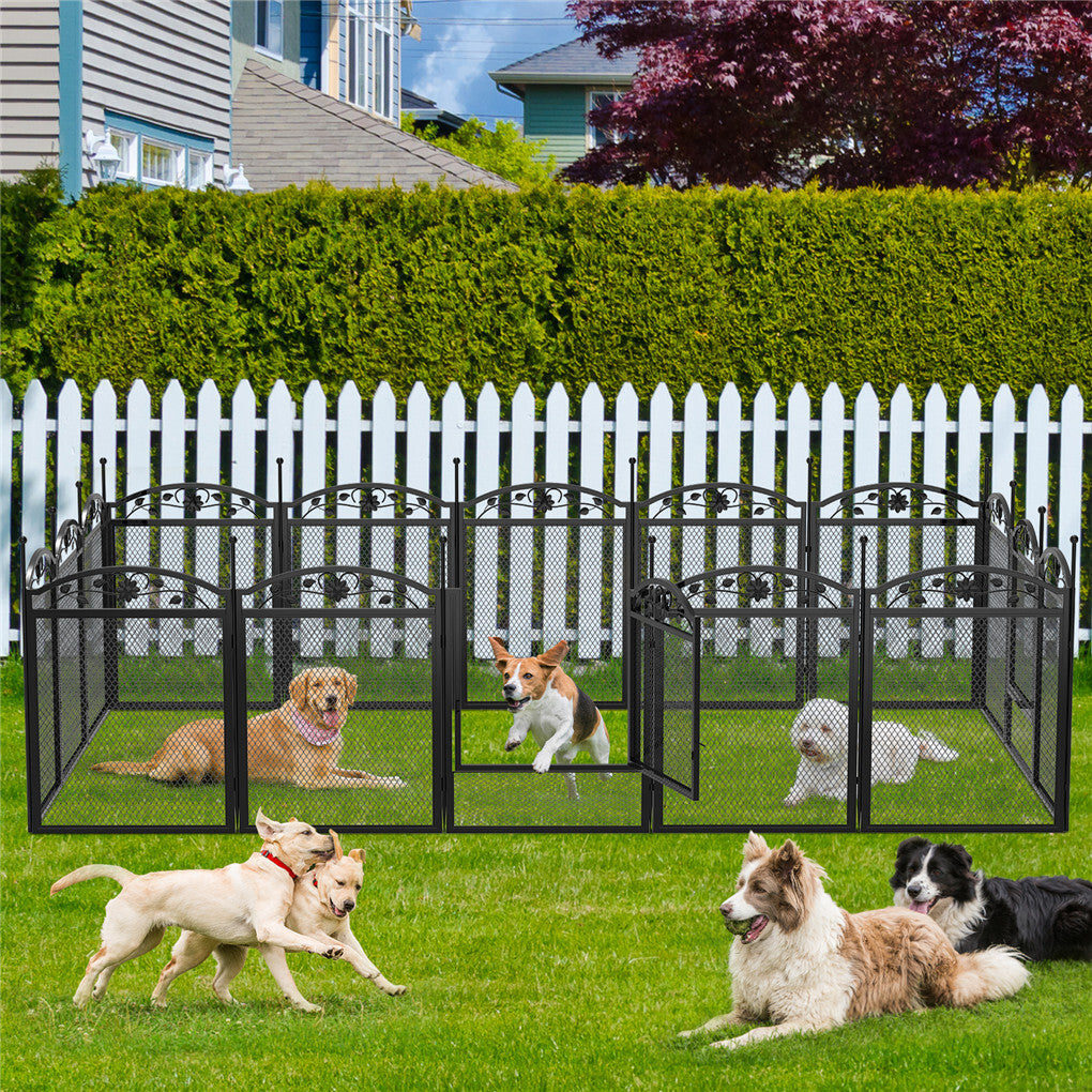 3 in 1 Dog Playpen Extra Large Dog Whelping Fence DIY Shape Garden Fence Barrier - Image 5