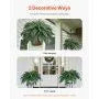 Large Hanging Artificial Boston Fern, 43-47 in Natural Spread, Faux Plant Wall Decor with 88 Branches, for Home, Office & Outdoor (Flowerpot Not Included) - Image 5