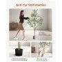 150 cm Artificial Olive Tree with Black Pot, Faux Tree with Natural Wood Trunk & Lifelike Leaves, Indoor Decor for Home, Office & Living Room - Image 5