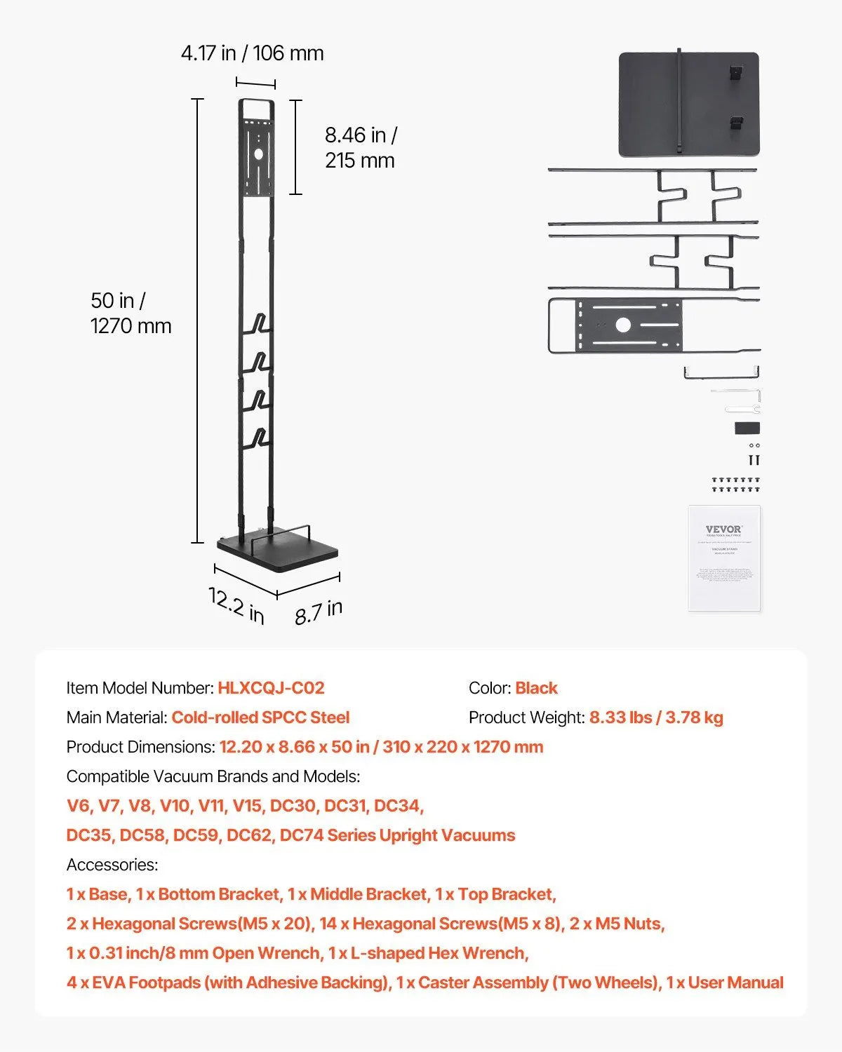 Vacuum Stand, Compatible With Dyson V6 V7 V8 V10 V11 V15 - Image 5