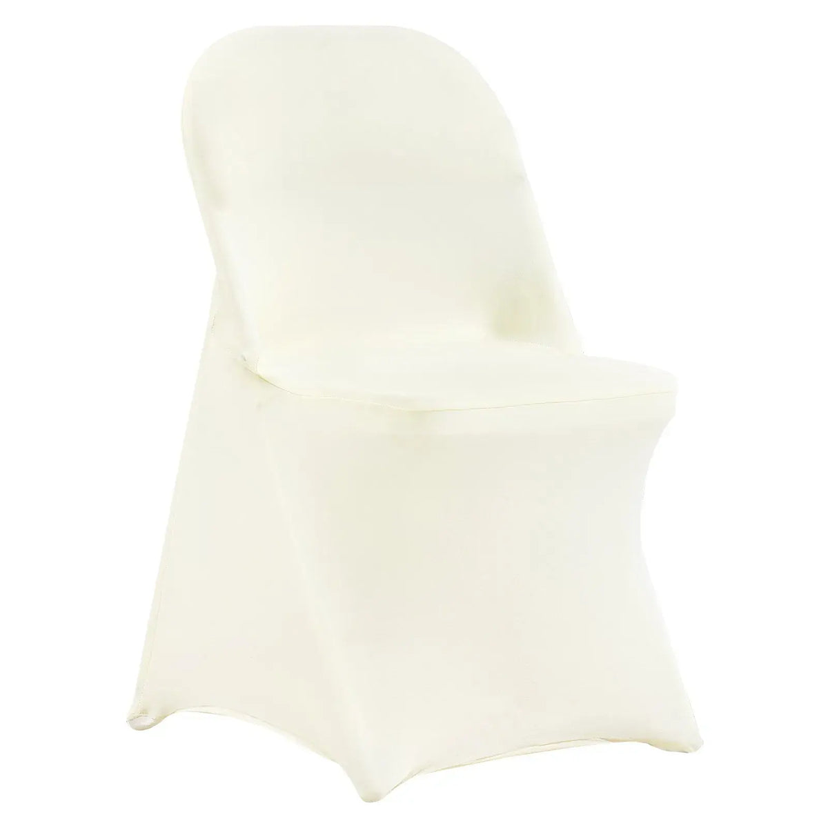 Stretch Spandex Folding Chair Covers, for Wedding, Holiday, Banquet, Party, Celebration, Dining (30PCS Ivory White) - Image 5