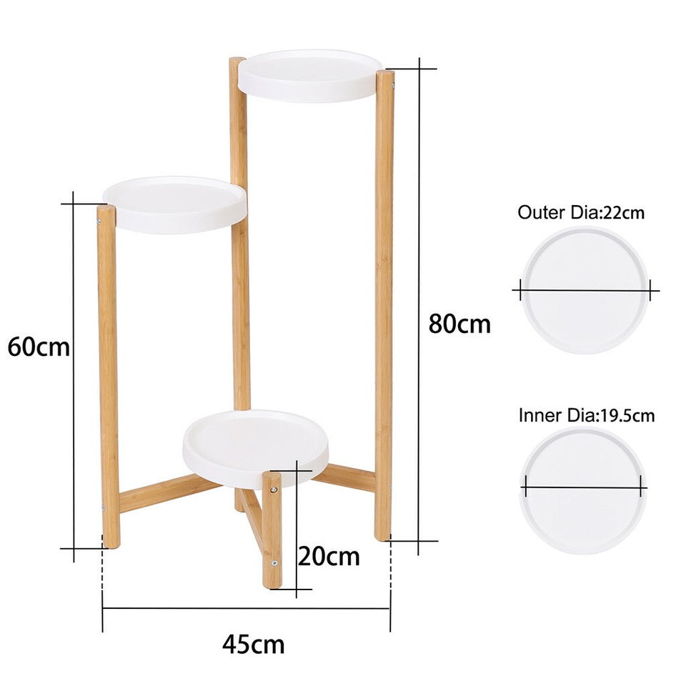 3 Tier Bamboo Plant Stand - Image 9