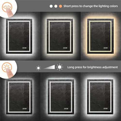 Modern Luxury: LED Mirror with Defogger 600*800mm Double LED - Image 9