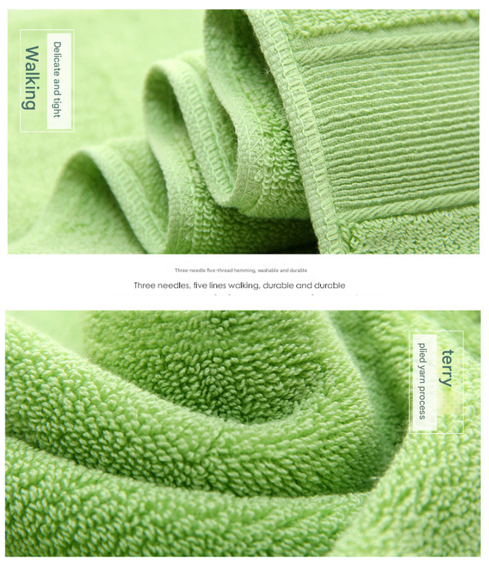 Yellow Luxury 100% Cotton Towel Set - 3-Piece Combed Cotton Bath Towel Set - Image 4