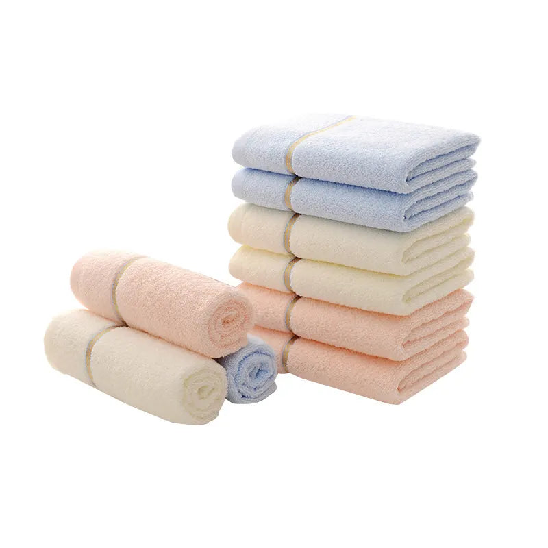 Blue Luxury Soft Cotton Towel Set - 5-Piece Bathroom Towels, Absorbent & Quick-Drying, Gentle for Sensitive Skin - Image 5