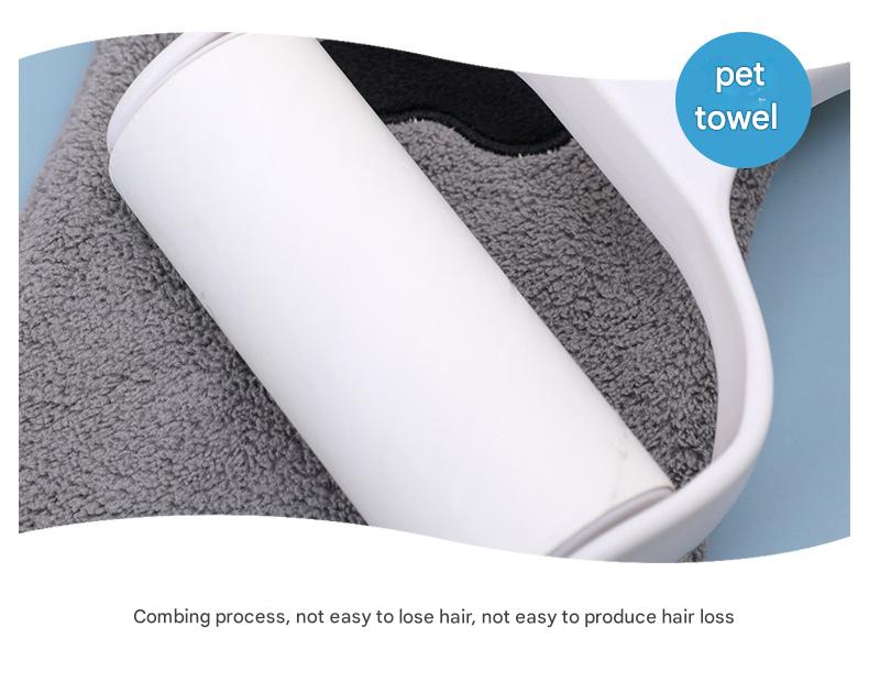 Adorable Pet Paw Grooming & Drying Mitt - Super Absorbent Fleece Material(pink) - Image 6