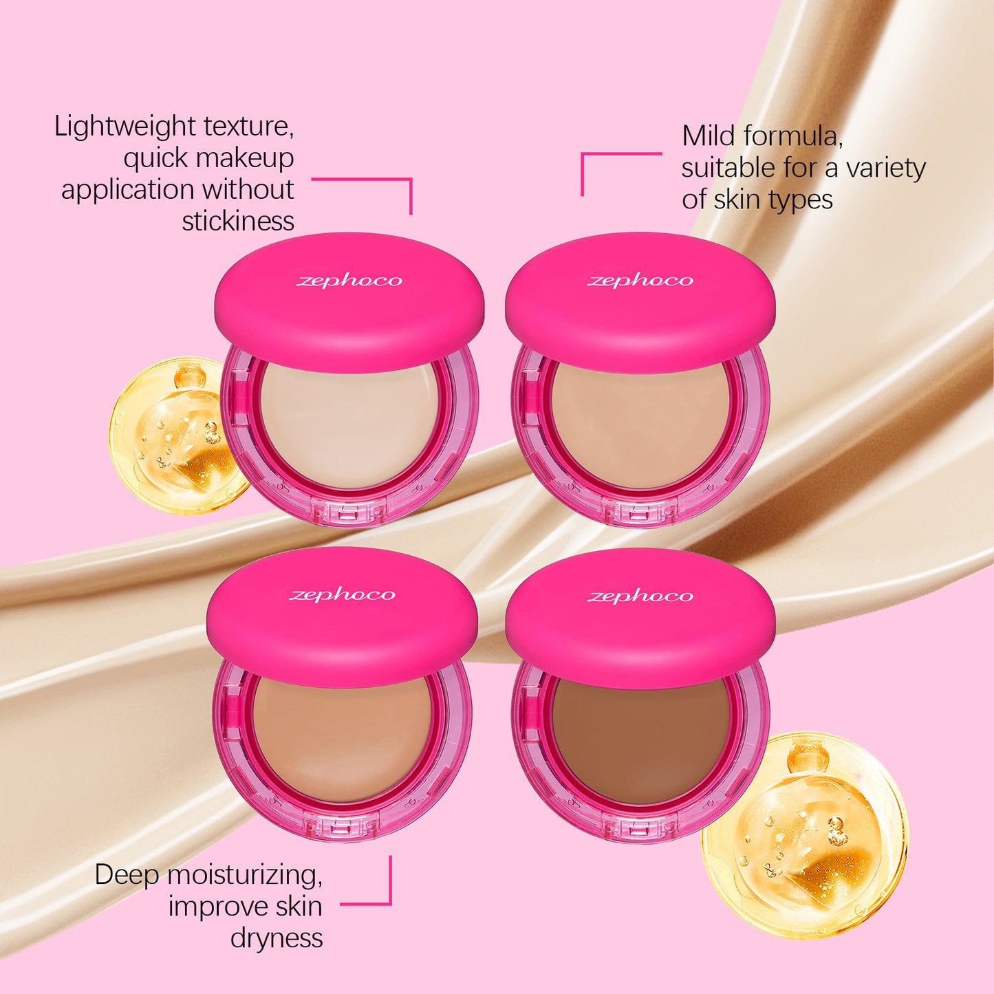 Moisturizing Balm Foundation - Lightweight Texture, Long-Lasting Natural Coverage(Natural color) - Image 7