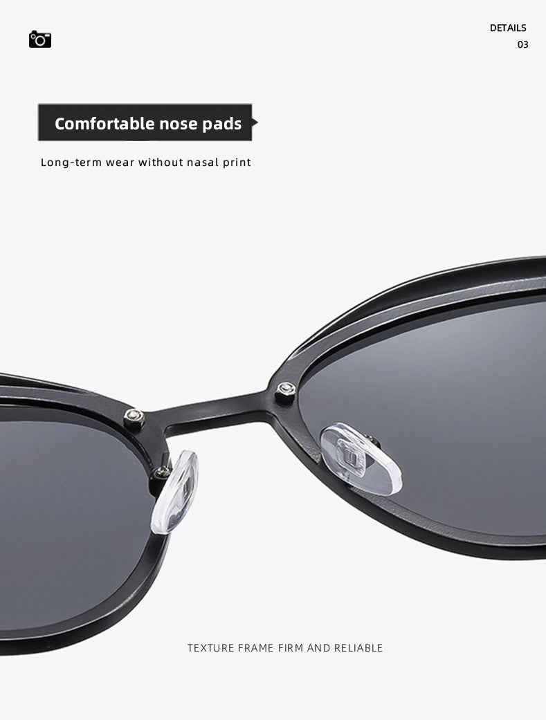 2-pcs Pink Elegant Women's Cat Eye Sunglasses - Anti-Glare, Lightweight Frame - Image 5