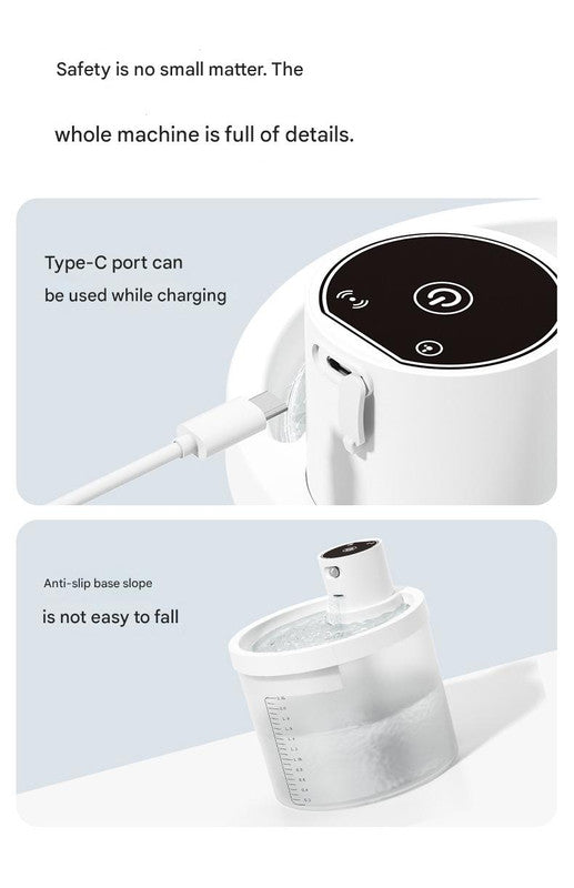 Black Wireless Automatic Pet Water Fountain - 2.2L Motion Sensor Dispenser - Image 8