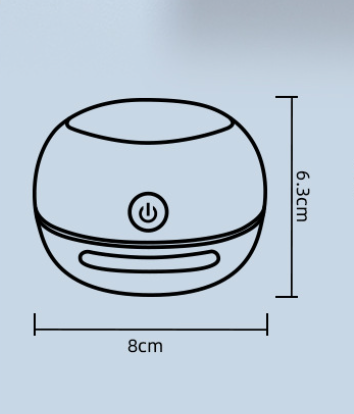 Green Cordless Tabletop Crumb Sweeper - USB Rechargeable Mini Vacuum for Desk - Image 7