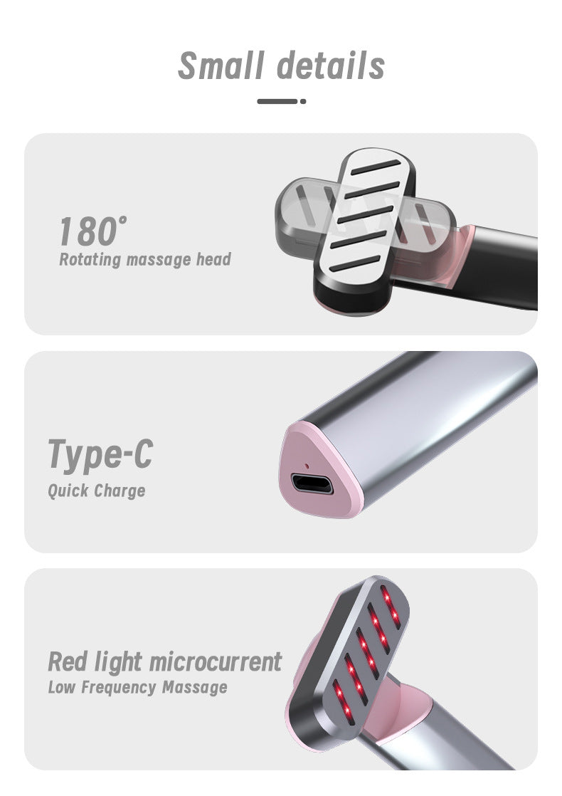Rose Gold Anti-Aging Eye Care Device - 42°C Heat, Red Light, High-Frequency Vibration - Image 7