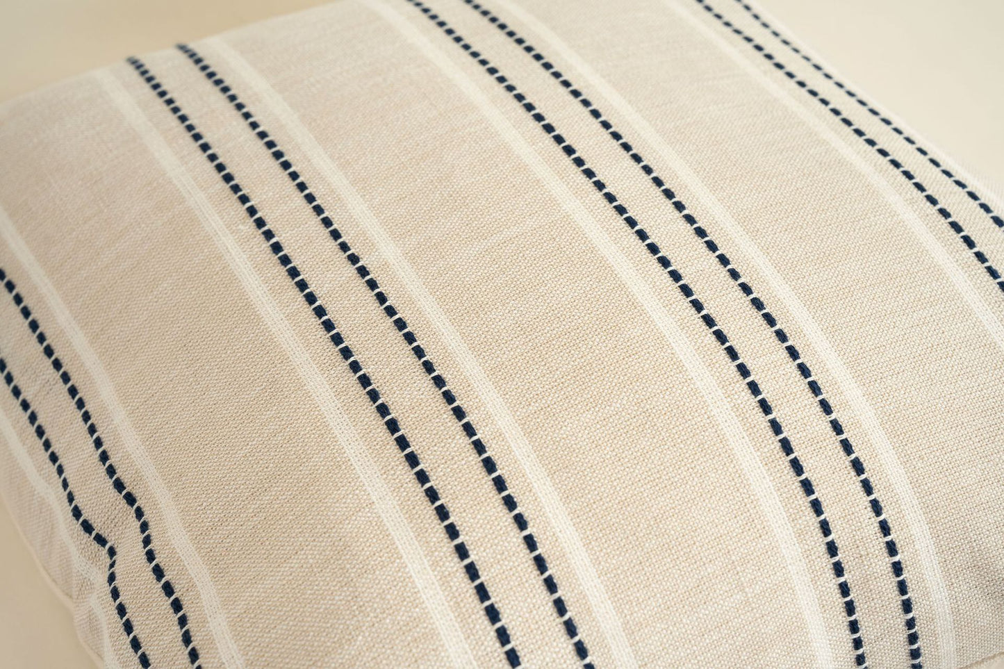 Textured Vertical Striped Pillowcases - Scandinavian Home Decor Accents (Blue Stripes Pair - 45x45cm) - Image 3