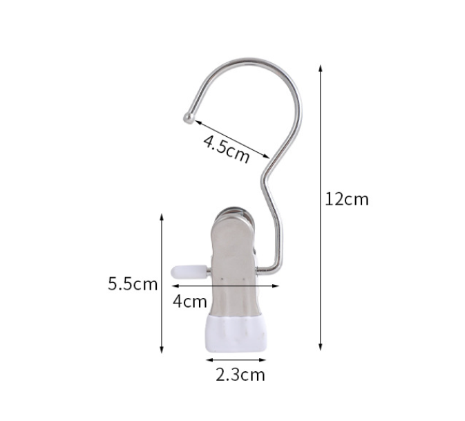 Blue Stainless Steel Hanging Clips (35 PCS) - Strong Grip for Pants, Hats, Socks, Laundry - Image 8
