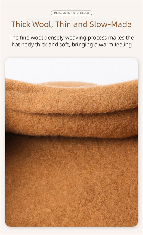 Black Elegant Wool Beret - Classic Warm Thick British Style Hat for Autumn & Winter - Image 6