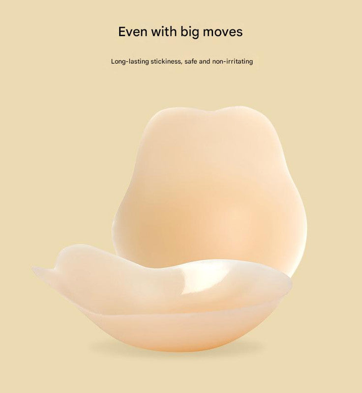 Size M 3 Pairs Skin Color Reusable Silicone Breast Lift Nipple Covers - Invisible Adhesive Bra Pasties for Seamless Lift & Coverage - Image 8