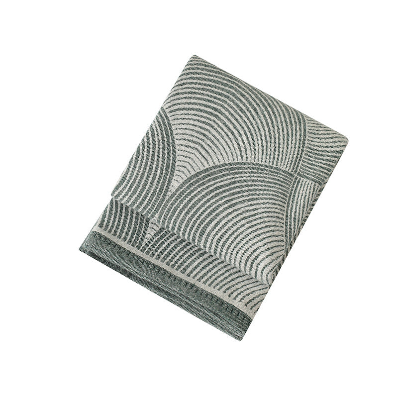 Green Luxurious Paisley Jacquard Throw Blanket - Soft Wool Blend with Tassels, 120x150cm, Lightweight Sofa & Nap Blanket - Image 4