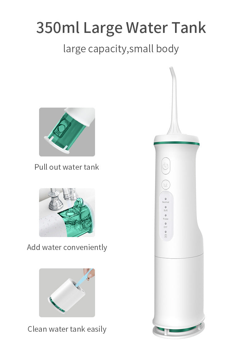 White Home Electric Oral Irrigator - Portable Water Flosser for Teeth Cleaning - Image 5