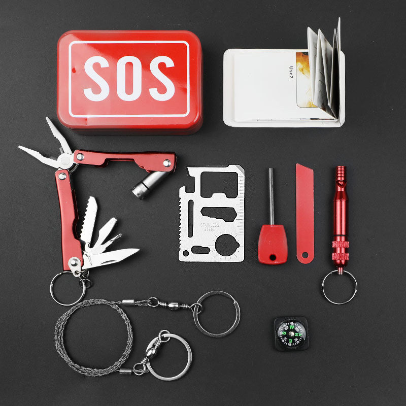 Compact SOS Survival Kit - 194 g Emergency Multi-Tool Set for Outdoor Adventures - Image 2