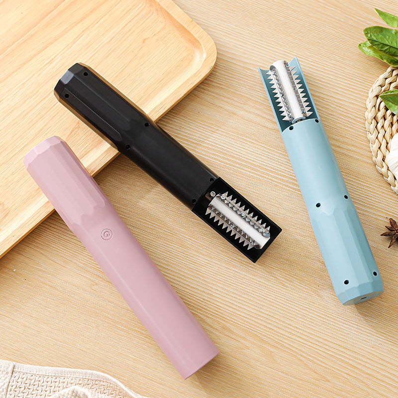 Electric Fish Scaler - Waterproof, Stainless Steel, Brushless Motor, Infinitely Variable Speed(blue) - Image 3
