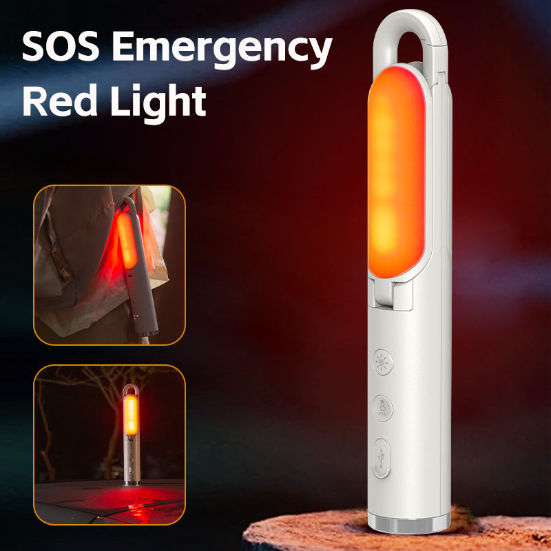 Multi-Function Folding LED Camping Lantern & Flashlight - USB Rechargeable, 3 Light Modes + SOS(grey) - Image 5