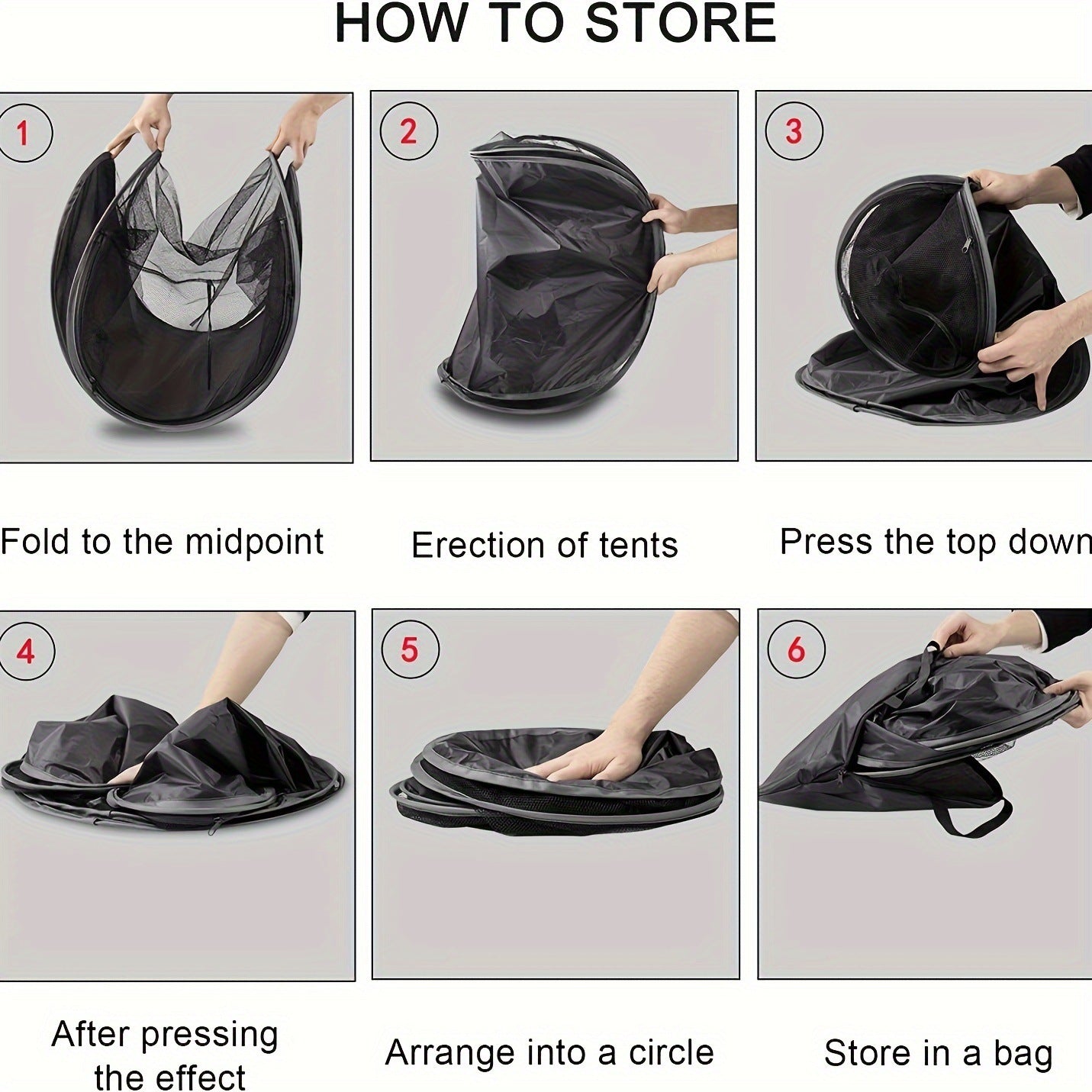 Black Portable Pop-Up Pet Tent - Lightweight Foldable Outdoor Enclosure for Dogs & Cats, Breathable Mesh Travel Kennel - Image 8