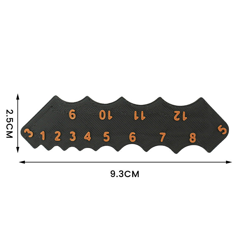 2 Pcs Black Precision Fillet Radius Gauge - Compact Plastic Arc & Corner Measurement Tool R1-R12mm - Image 5